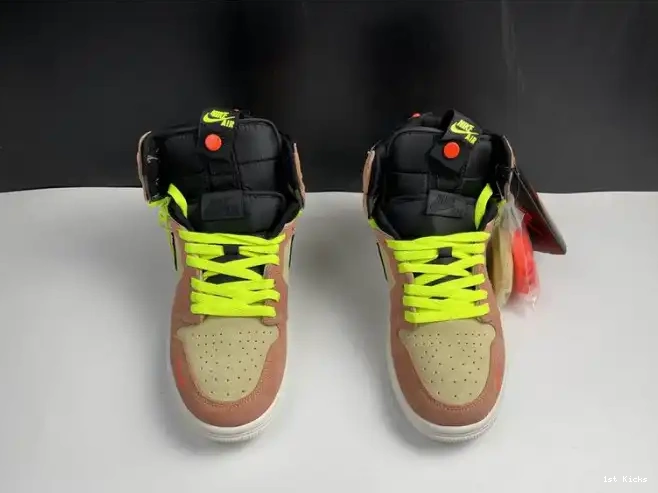 1st Kicks Shoes Air Peach 1 Switch CW6576-800 High Jordan 0615